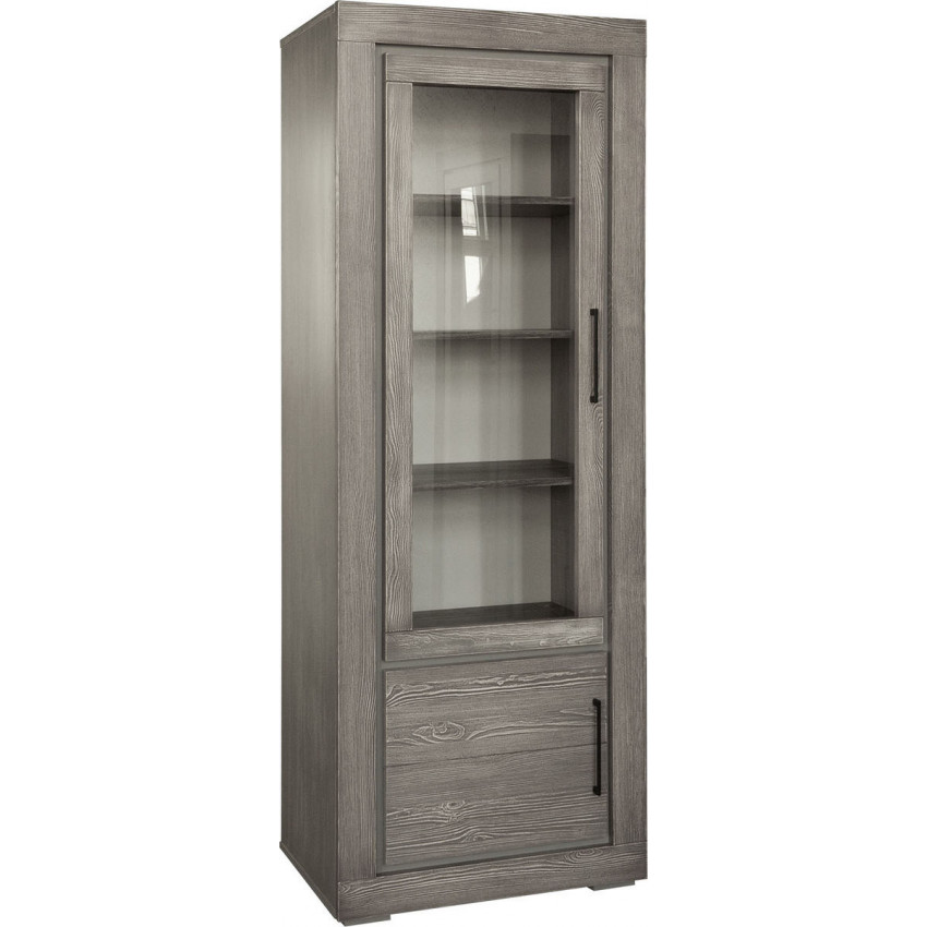 Шкаф с витриной «Байс» БМ2.791.0.05-01(2619-01Бр) - sale